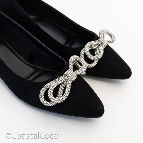 Jones New York Women's Quinnie Pointed Toe Suede Flats 7.5 Dress Office Preppy - Picture 3 of 11